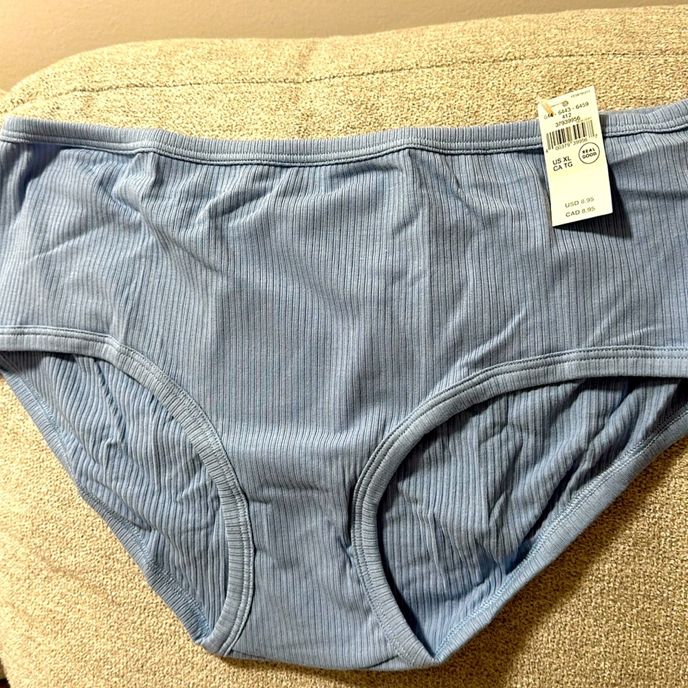 Aerie ribbed baby blue panties size XL brand new with tags